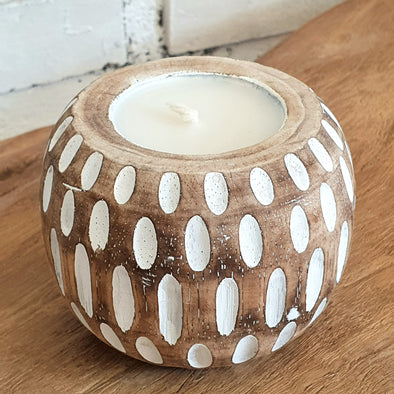 Wooden Hollow Candles