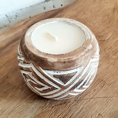 Wooden Aztec Candles