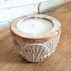 Wooden Shell Carved Candles