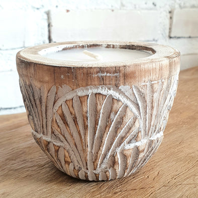 Wooden Shell Carved Candles