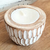 Wooden Hollow2 Candles