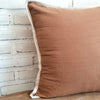 Soft Cotton Linen With Elegant Natural Edge Cushion