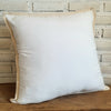 Soft Cotton Linen With Elegant Natural Edge Cushion