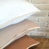 Soft Cotton Linen With Elegant Natural Edge Cushion