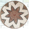 New Flowers Brown Woven Rattan Plates Set of 3