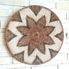 New Flowers Brown Woven Rattan Plates Set of 3