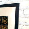 Golden Horses and Geometric Patterns Photo Frame