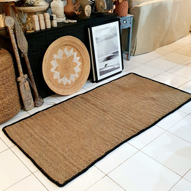 Rectangle Knitted Natural Straw Grass Floor Mats