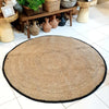 Round Knitted Natural Straw Grass Floor Mats