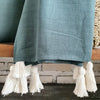 New Multi-colors Cotton Throw with White Tassel