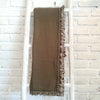 Cotton Throw Two Tone With Hand Stitched Detail and Fringe Edge