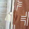 New Geometric Pattern Cotton Throw With Tassel