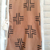 New Geometric Pattern Cotton Throw With Tassel