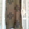 New Geometric Pattern Cotton Throw With Tassel