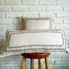 Modern Arrow Stitch Pattern Linen Cushion