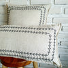 Modern Arrow Stitch Pattern Linen Cushion