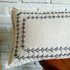 Modern Arrow Stitch Pattern Linen Cushion