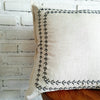 Modern Arrow Stitch Pattern Linen Cushion