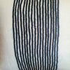 Black & White Striped Motif Cushion With Tassel