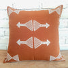 Embroided Triangle Arrow Motif Cotton Cushion