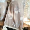 New Geometric Pattern Cotton Throw With Tassel