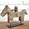 Wooden Horseman With Stand