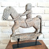 Stone Horseman With Stand