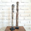 Tall Wooden Statue Family