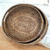 Aldine Oval Rattan Tray with Handle (W)