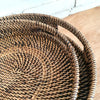 Aldine Oval Rattan Tray with Handle (W)