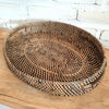 Aldine Oval Rattan Tray with Handle (W)