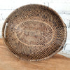 Aldine Oval Rattan Tray with Handle (W)