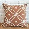 Flower Embroided Motif Cotton Cushions