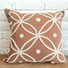 Flower Embroided Motif Cotton Cushions