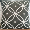 Flower Embroided Motif Cotton Cushions