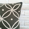 Flower Embroided Motif Cotton Cushions