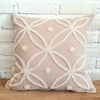 Flower Embroided Motif Cotton Cushions