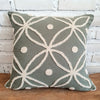 Flower Embroided Motif Cotton Cushions