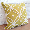 Flower Embroided Motif Cotton Cushions