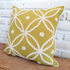 Flower Embroided Motif Cotton Cushions