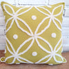 Flower Embroided Motif Cotton Cushions