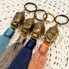 Head Buddha Brass Keychain