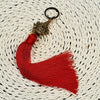 Brass Ganesha Keychain With Tassels