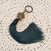 Brass Ganesha Keychain With Tassels