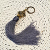 Brass Ganesha Keychain With Tassels