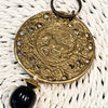 Brass Keychain with Mandala and Animal Motif