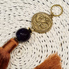 Brass Keychain with Om Symbol Motif