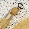 Long Tassel With Stone Bead