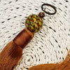 Long Tassel With Stone Bead