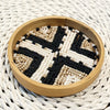 Small Round Bamboo Beaded Coasters (W)